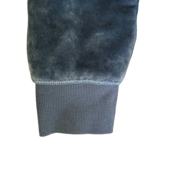 Blue Faux Fur Stretch VelourSweater Size XXL - Picture 4 of 5